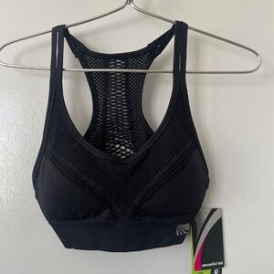 Marika tek Black Mesh Racerback Sports Bra